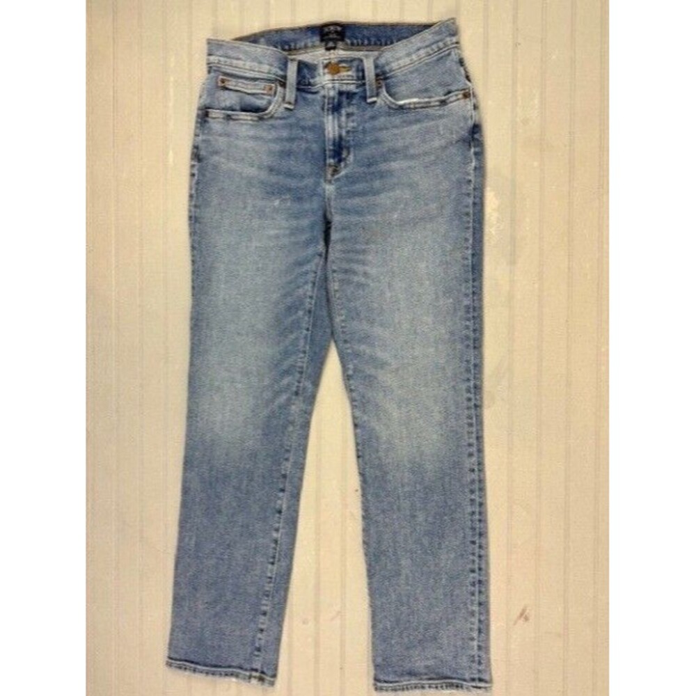 J Crew Size 25 Womens Jeans Slim Boyfriend Mid Rise Med Wash Stretch